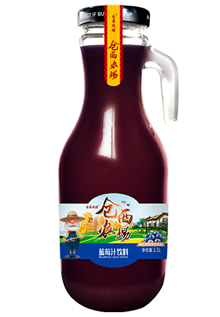 仓西农场手柄瓶蓝莓汁