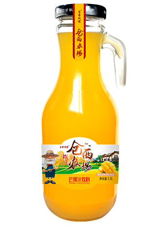 仓西农场手柄瓶芒果汁